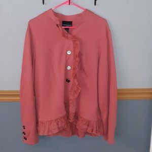 Cynthia Rowley Lightweight Ruffled Jacket